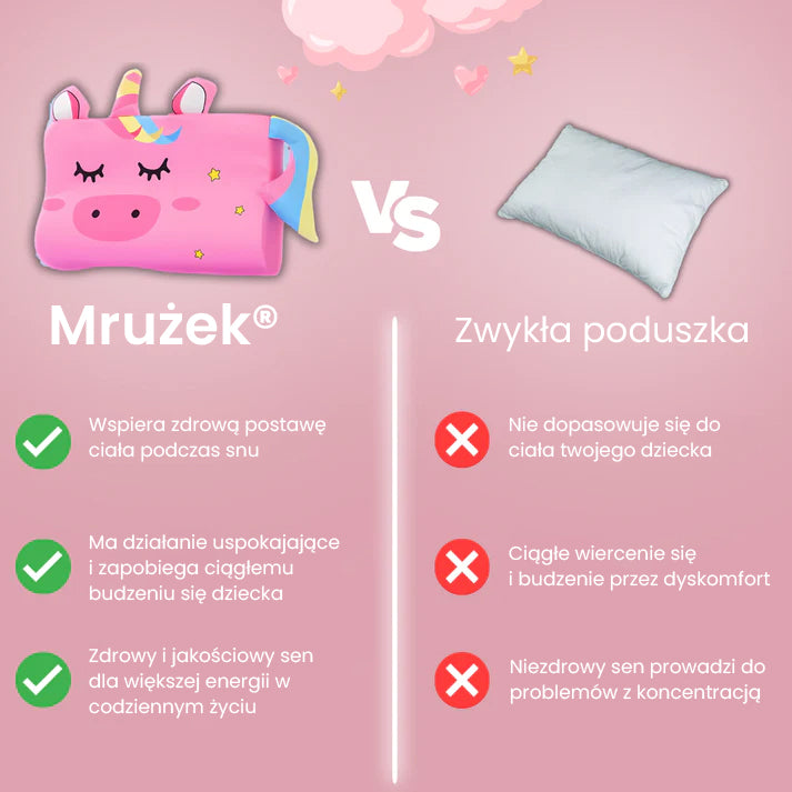 Mrużek® Uspokajająca Poduszka dla Dzieci
